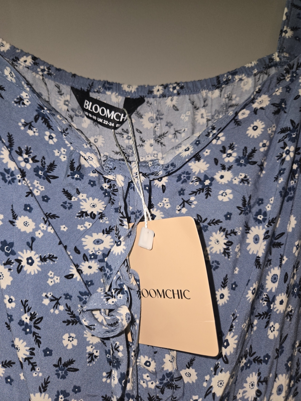 BloomChic Blue Floral Midi Dress - Picture 2 of 5